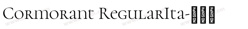 Cormorant RegularIta字体转换 Cormorant RegularIta字体转换